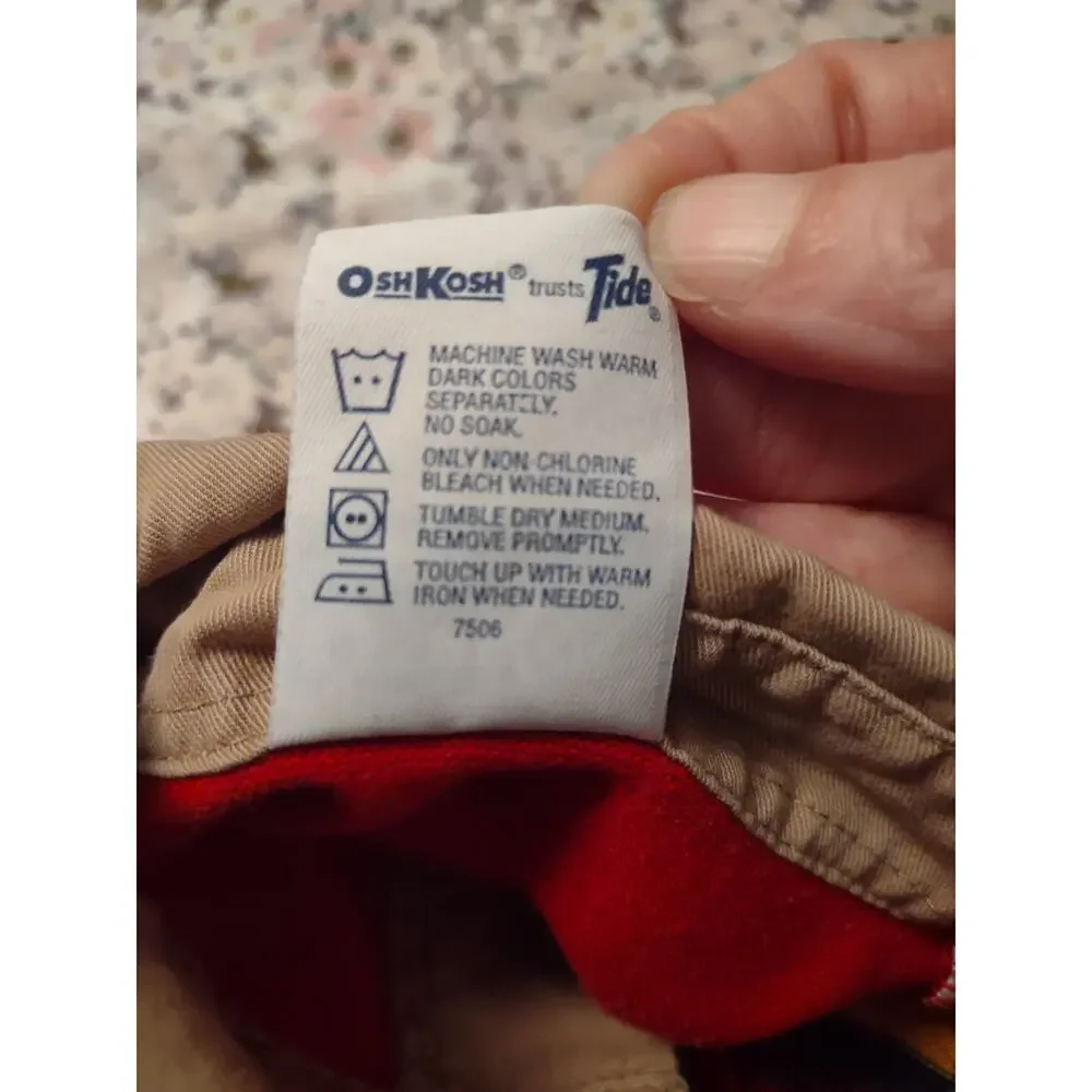 Vintage Oshkosh B'Gosh Rugby Polo Shirt Size 4T Classic Casual‎